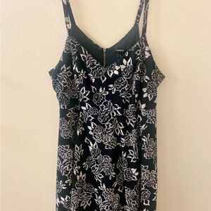 torrid Black Dress with White Floral Jacquard